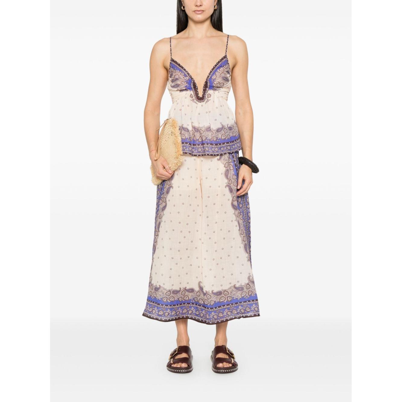 Zimmermann Top Purple Topwear Zimmermann Beige