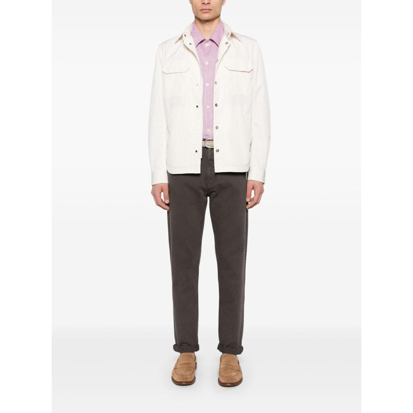 Brunello Cucinelli Shirts Pink Shirts Brunello Cucinelli White Smoke