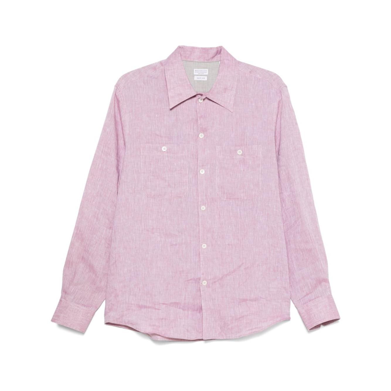 Brunello Cucinelli Shirts Pink Shirts Brunello Cucinelli Thistle