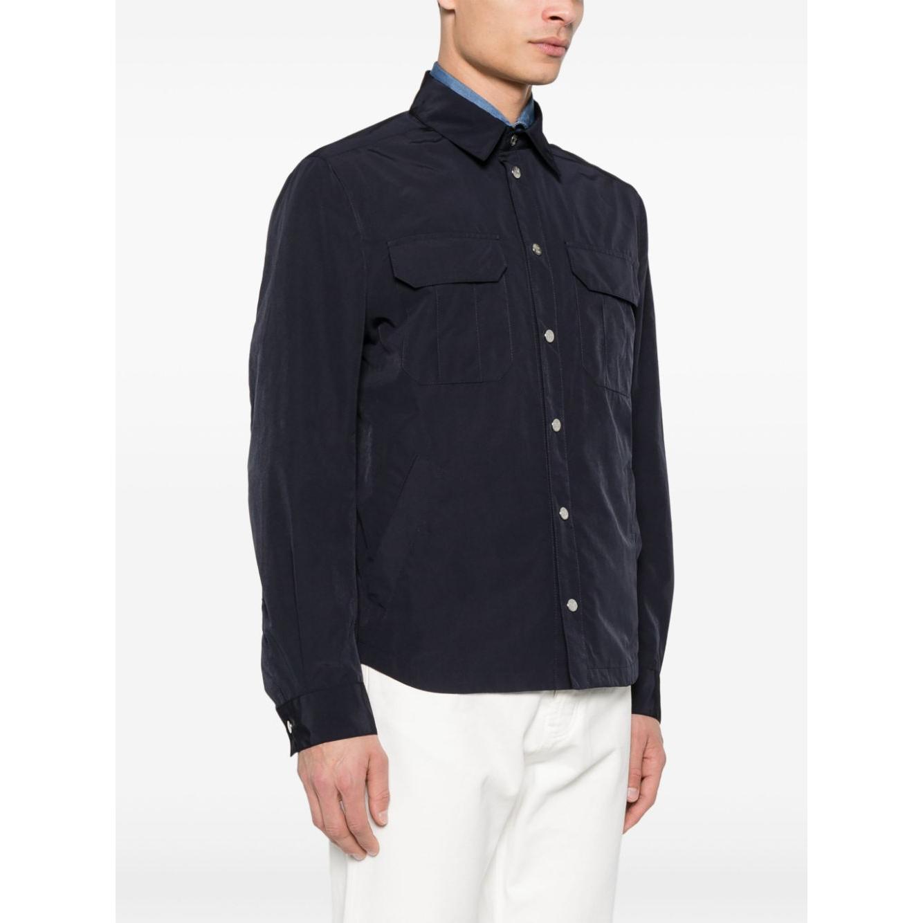 Brunello Cucinelli Jackets Blue Jackets Brunello Cucinelli White Smoke