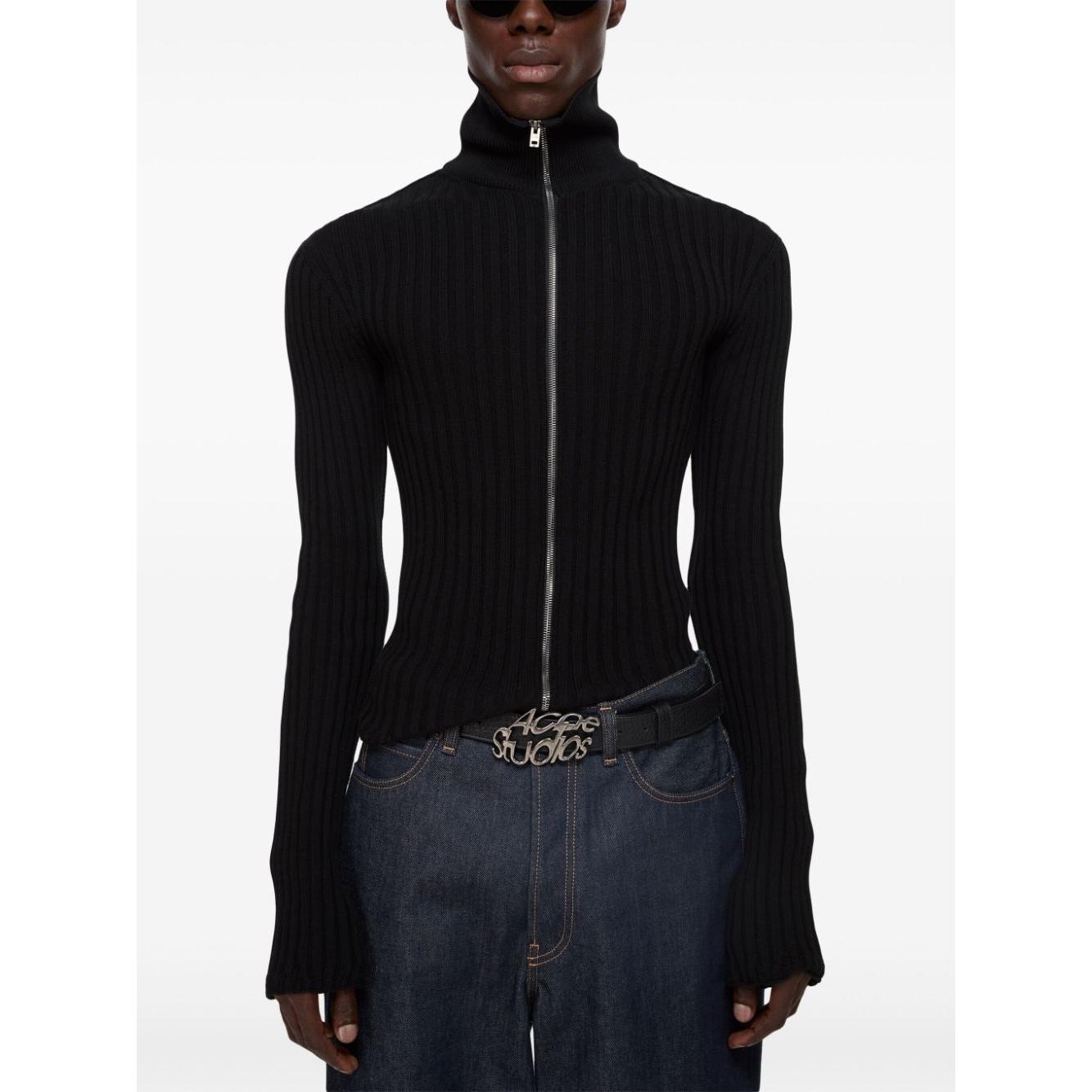 Acne Studios Zipped cardigan Topwear Acne Studios Black