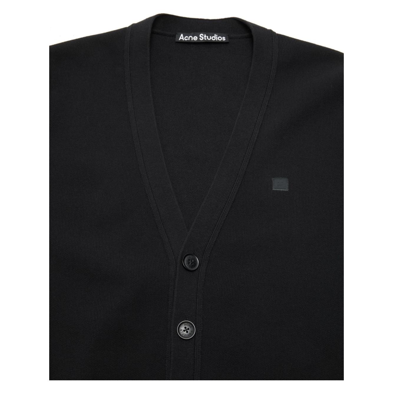 Acne cardigan with appliqué Topwear Acne Black