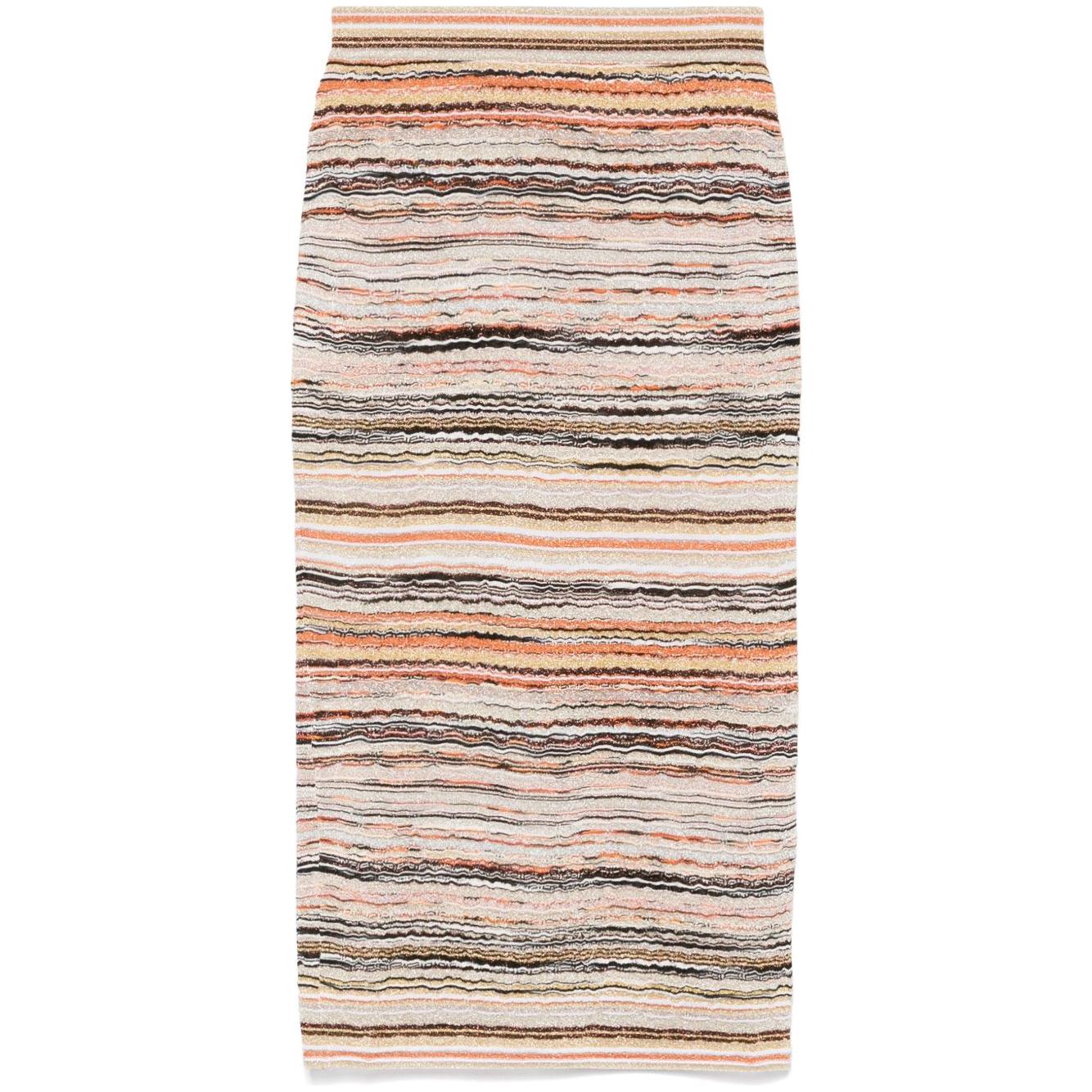 Missoni Midi Lamé Skirt Skirts Missoni Light Gray
