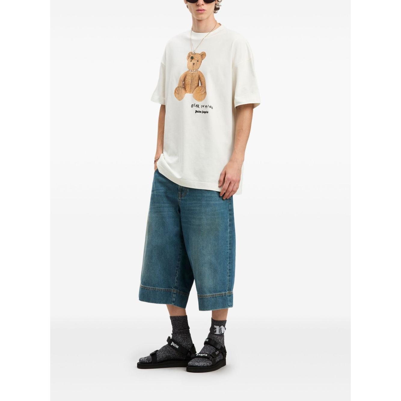 Palm Angels bear in mind T-shirt Topwear Palm Angels White Smoke