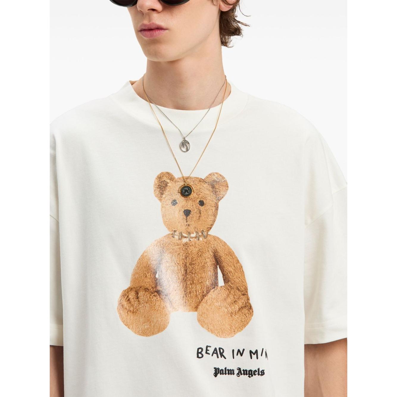 Palm Angels bear in mind T-shirt Topwear Palm Angels Antique White