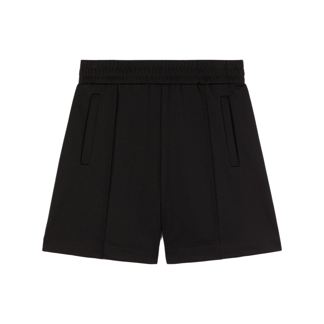 Palm Angels curved logo track shorts Short trousers Palm Angels Black