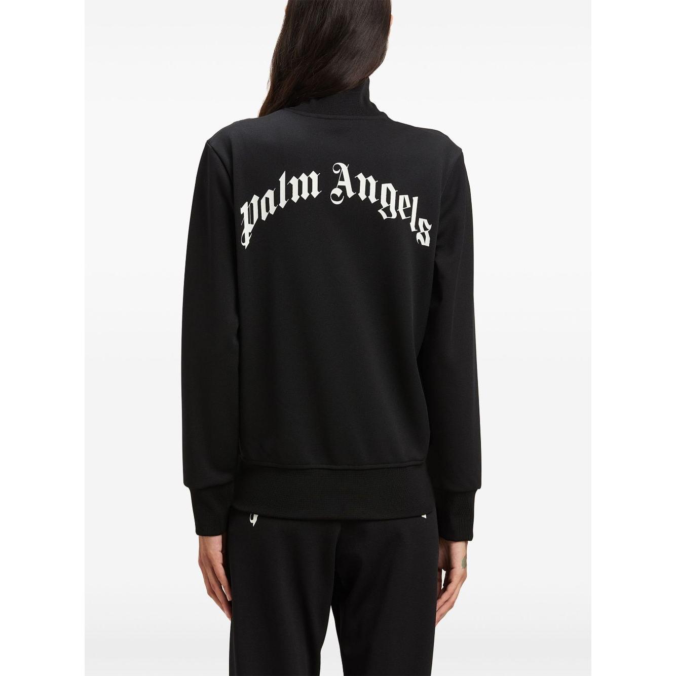 Palm Angels logo print track jacket Topwear Palm Angels White Smoke