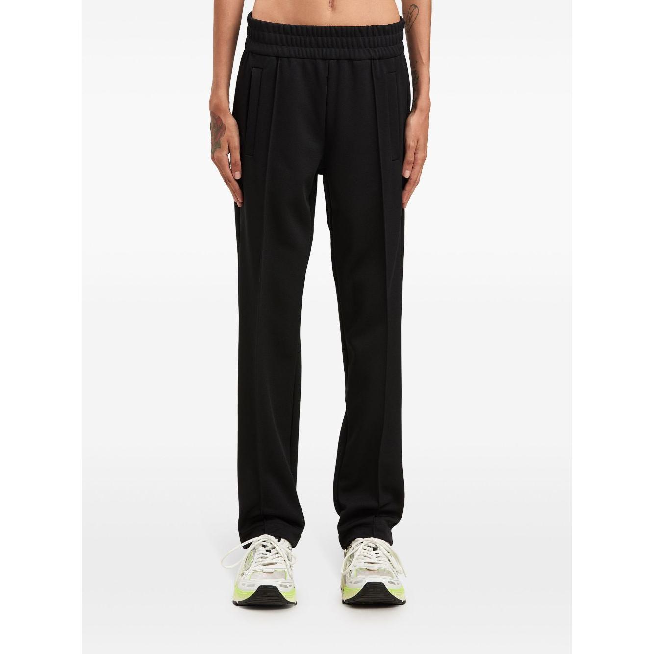 Palm Angels curved logo track pants Trousers Palm Angels White Smoke