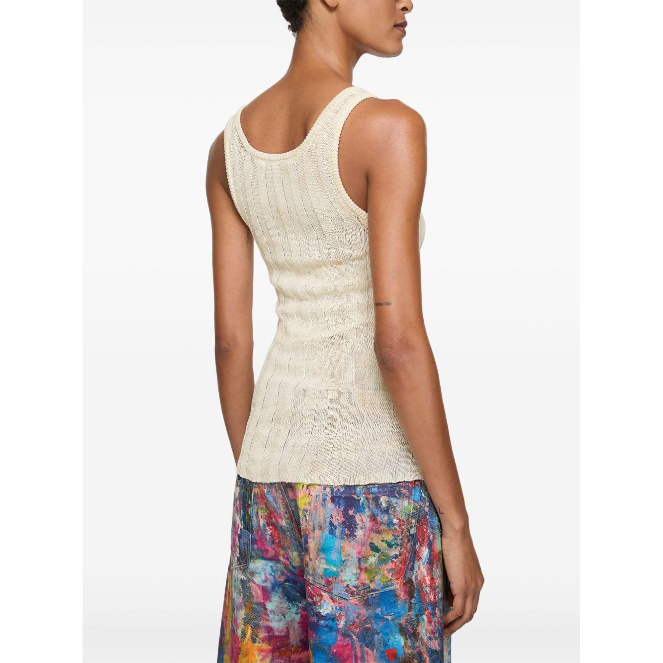 Acne Studios Top White Topwear Acne Studios White Smoke