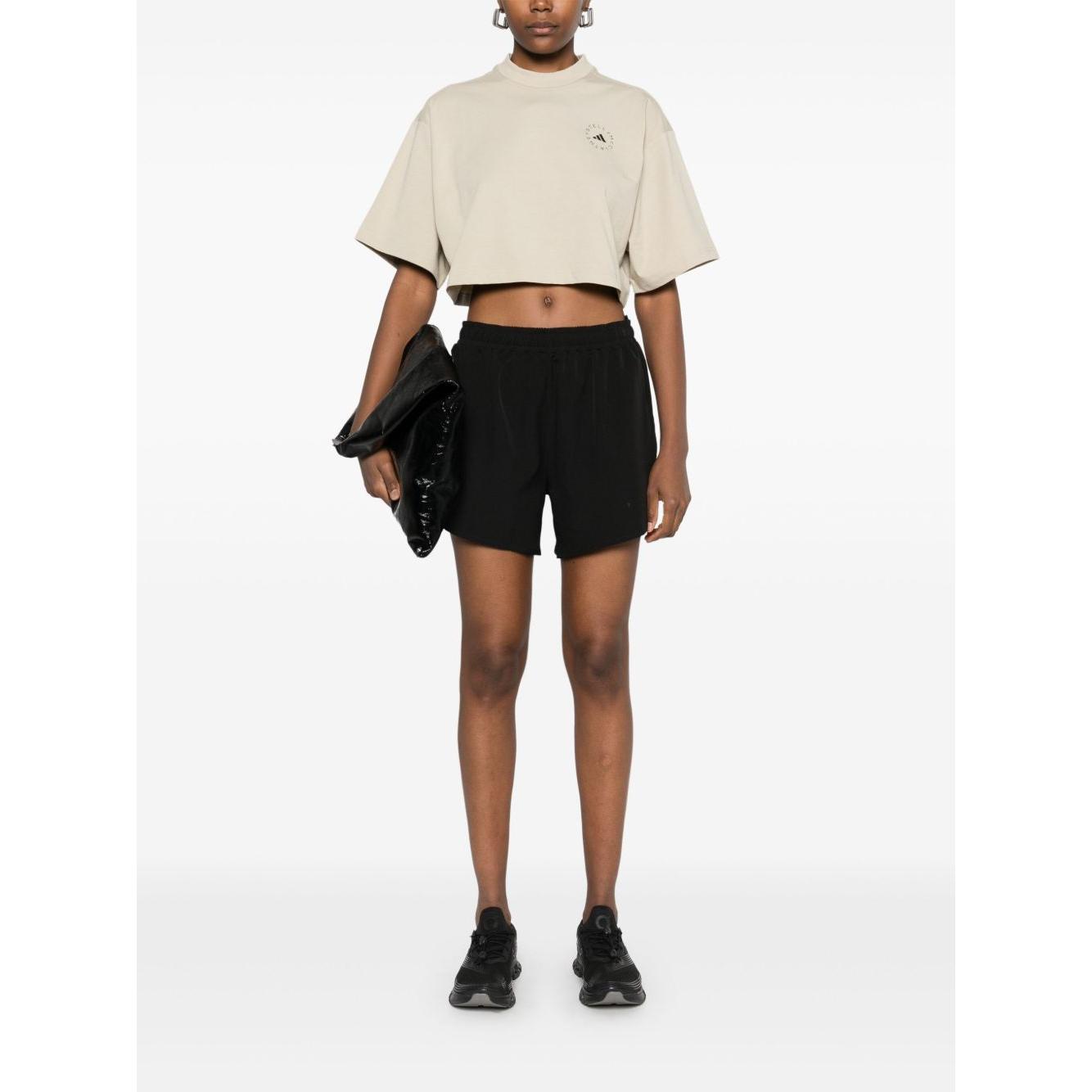 Adidas By Stella McCartney crop T-shirt Topwear Adidas By Stella McCartney White Smoke