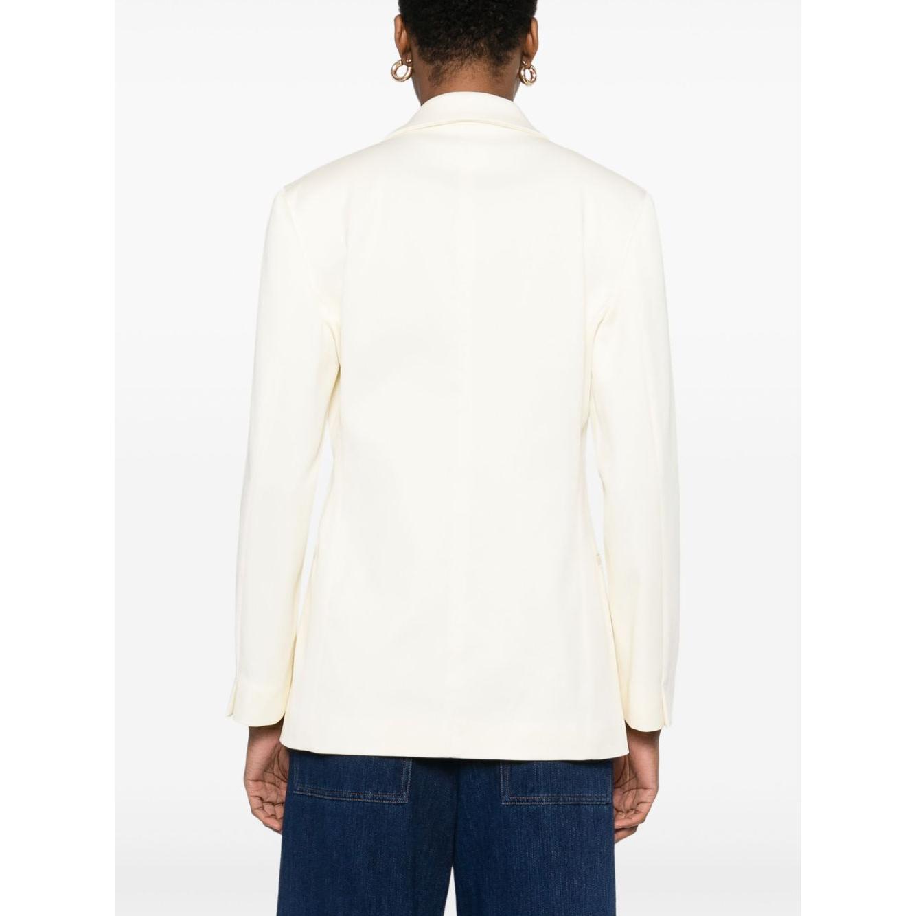 Forte Forte cotton blazer Jackets Forte Forte White Smoke