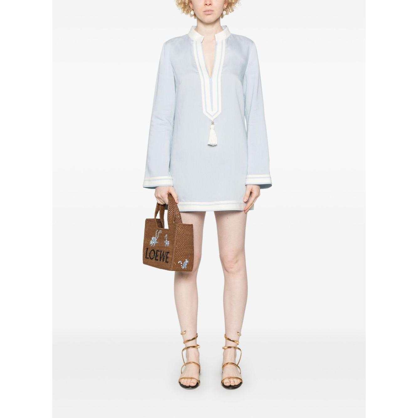 Tory Burch striped tunic in blue Dresses Tory Burch White Smoke