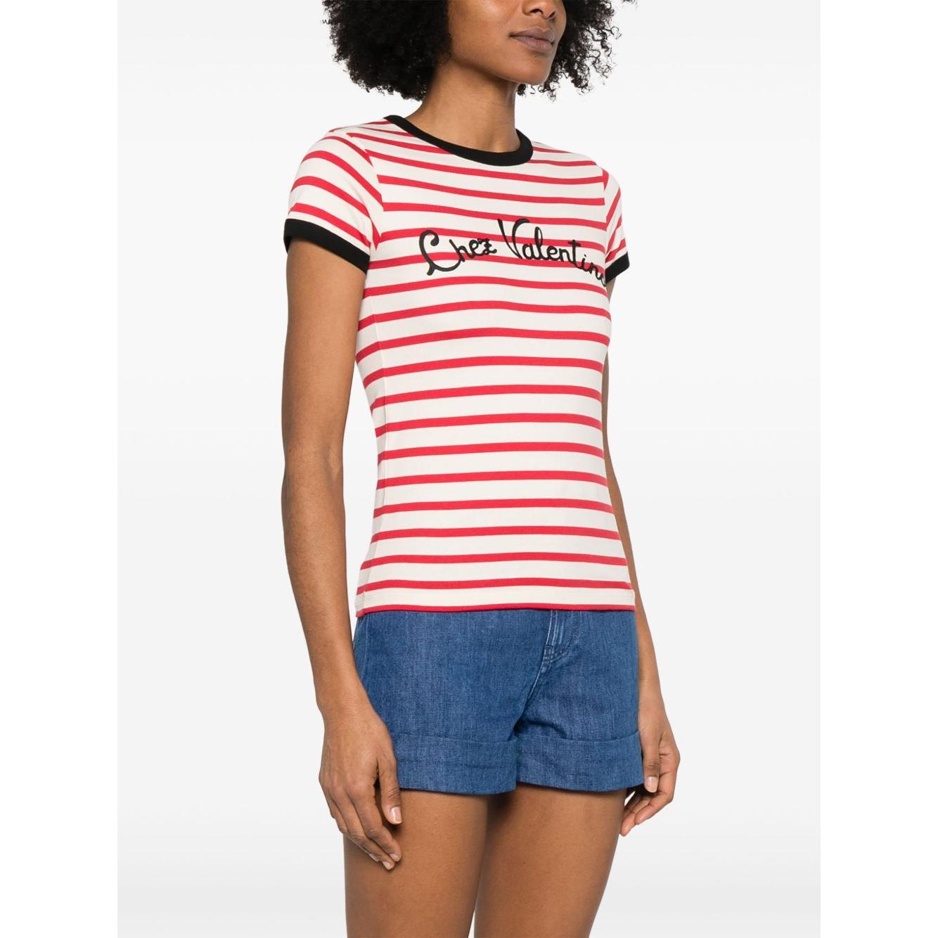 Valentino striped T-shirt Topwear Valentino White Smoke