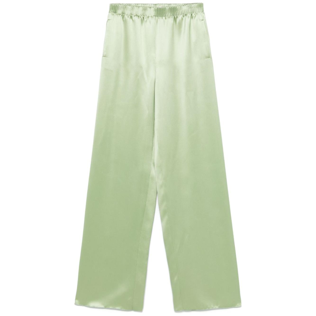 Valentino wide leg silk trousers Trousers Valentino Gray