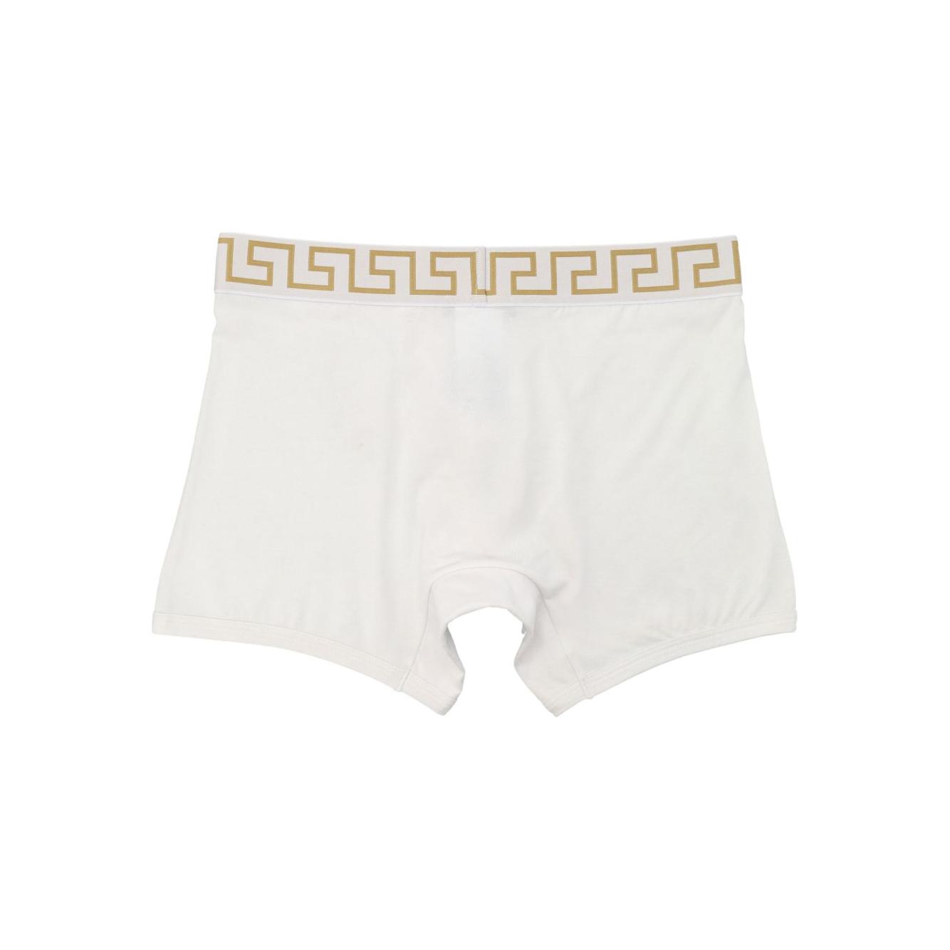 Versace Greca border trunks in white Beachwear & underwear Versace Beige