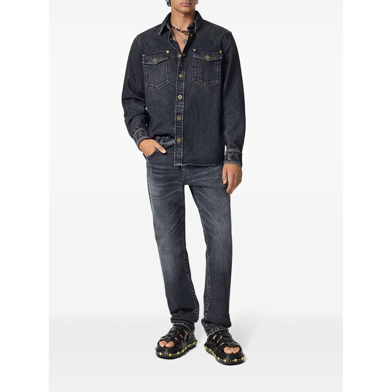 Versace denim shirt Shirts Versace Dark Slate Gray