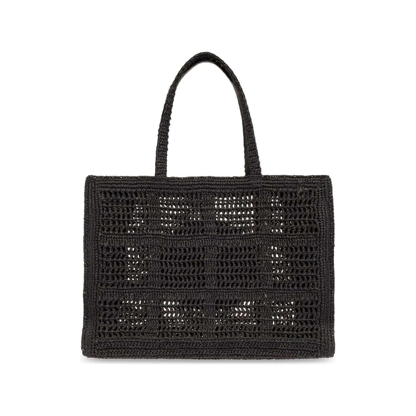 Tory Burch Large Ella Crochet Tote Bag Shopper Tory Burch Dark Slate Gray