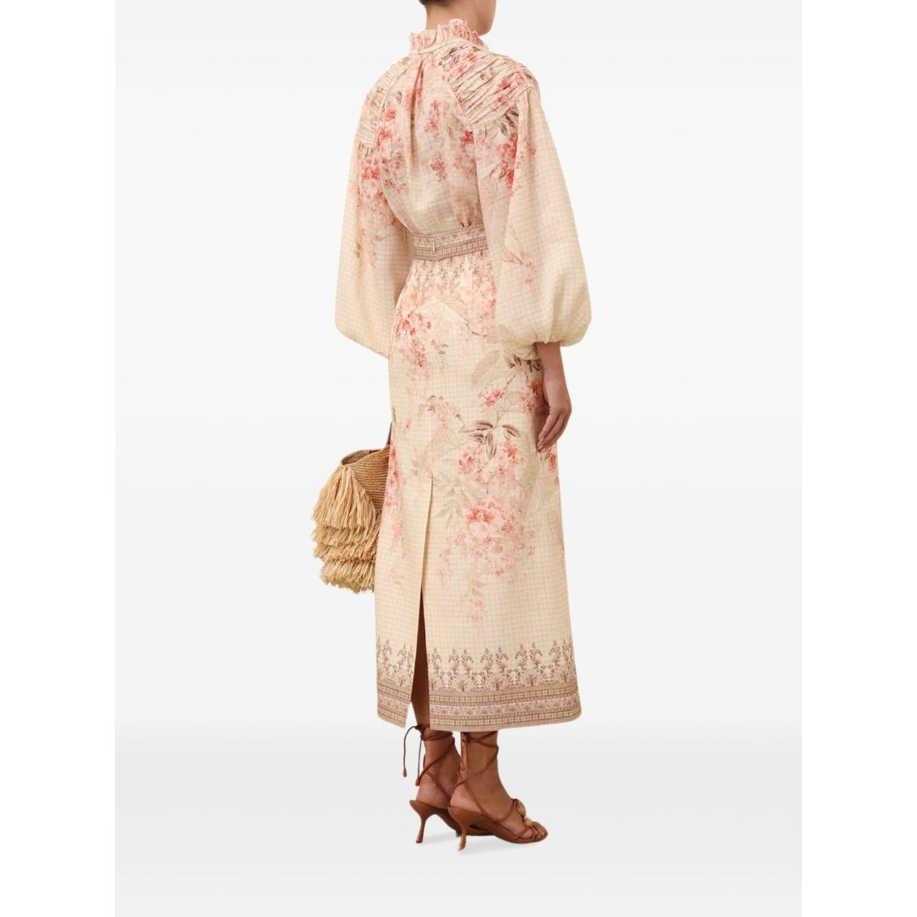 Zimmermann Illuminate Pencil Midi Skirt Skirts Zimmermann Beige