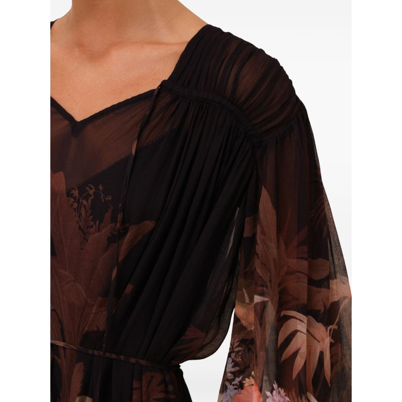 Zimmermann Illuminate Drawn Sheath Dress Dresses Zimmermann Gray