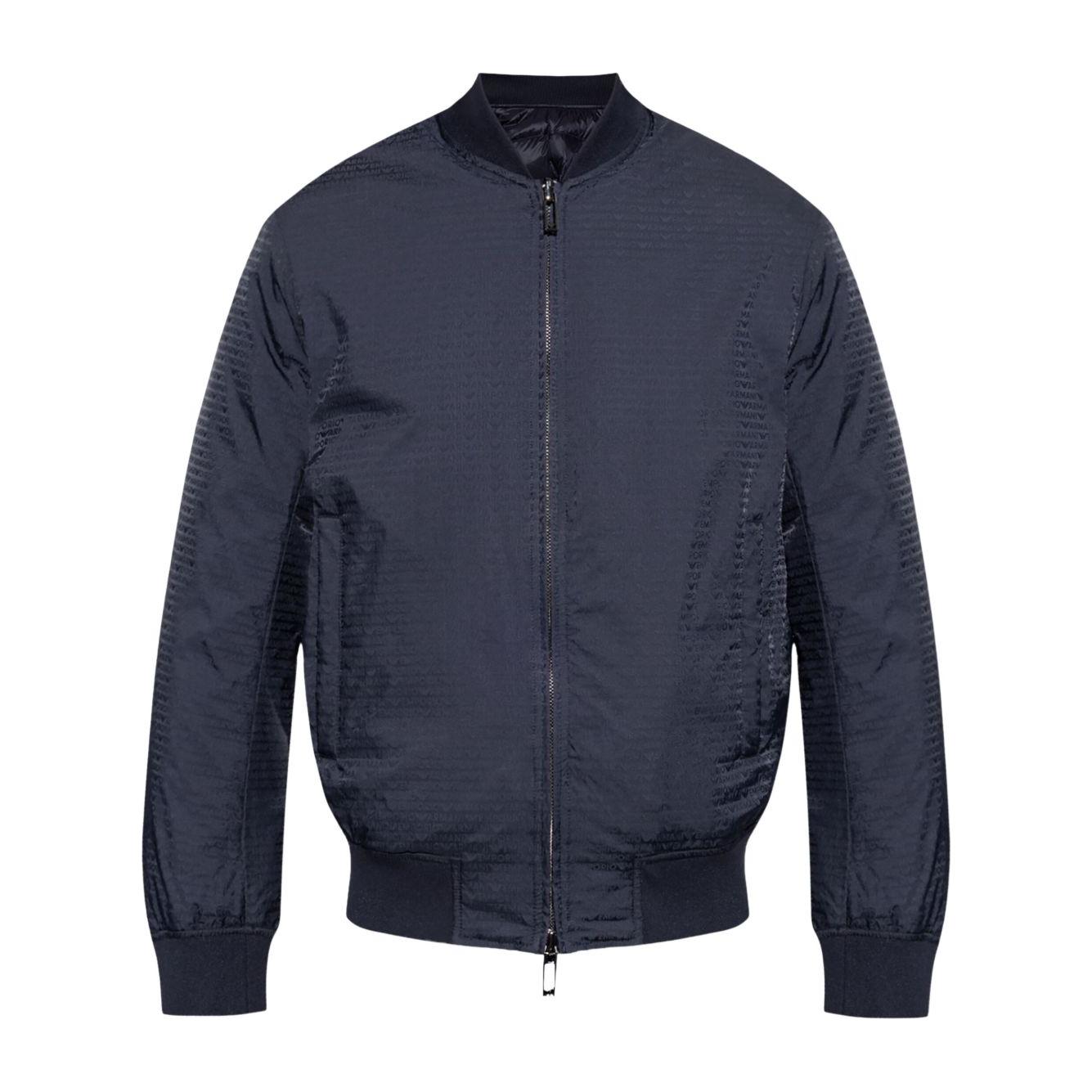 Emporio Armani Reversible bomber collar down jacket