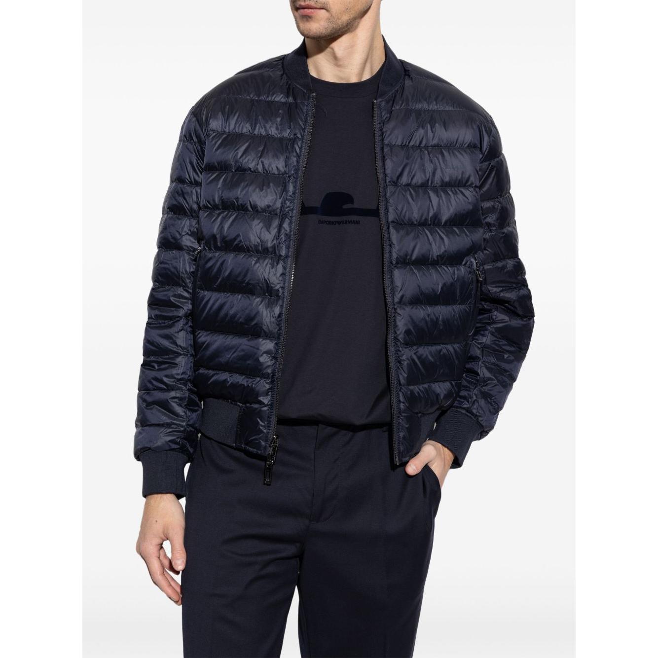 Emporio Armani Reversible bomber collar down jacket
