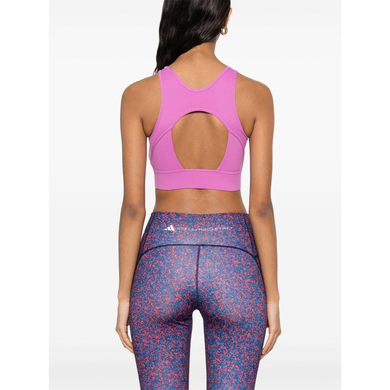 Adidas By Stella McCartney TrueStrength Yoga Crop Top Topwear Adidas By Stella McCartney Dark Slate Gray