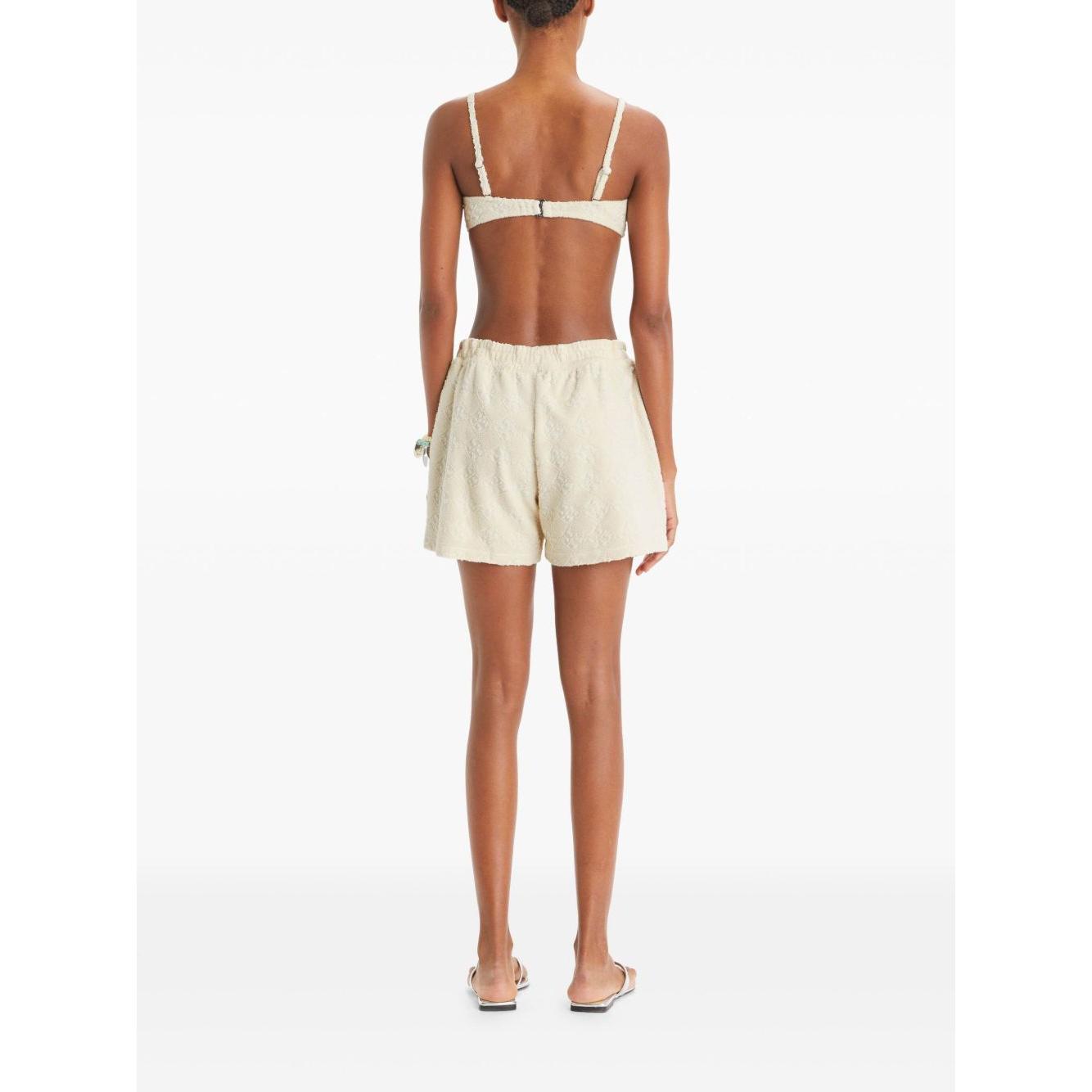 Tory Burch Shorts Ivory Short trousers Tory Burch White Smoke