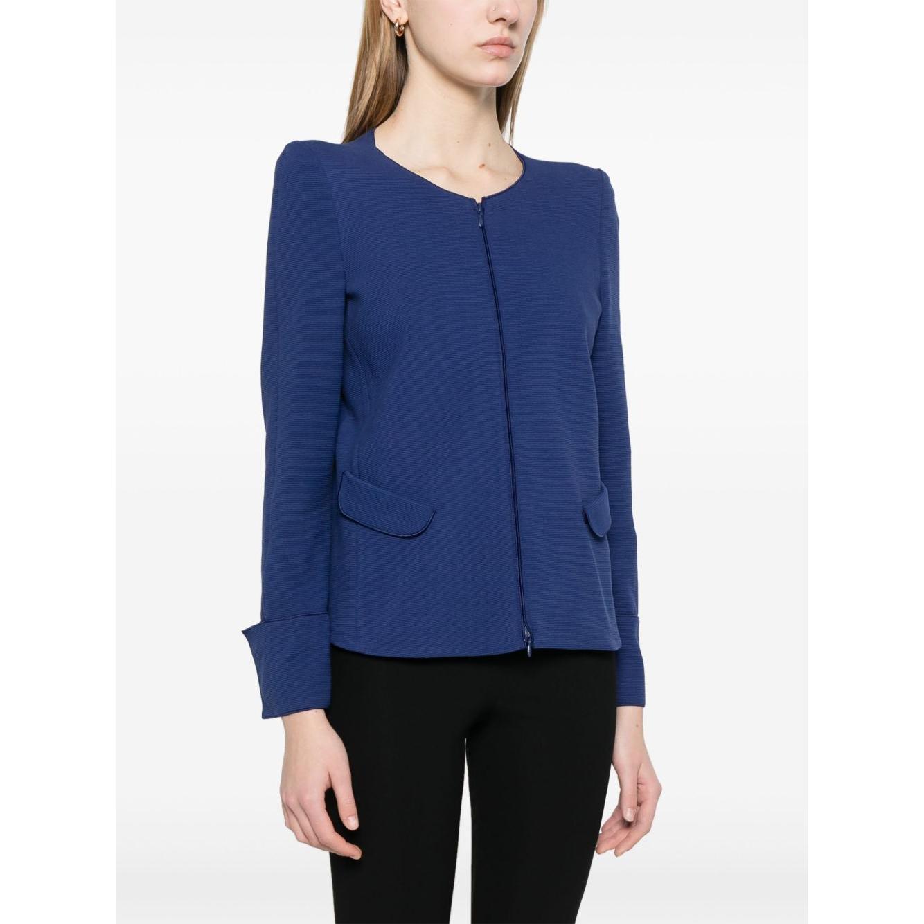 Emporio Armani Ottoman Jersey Jacket Jackets Emporio Armani White Smoke