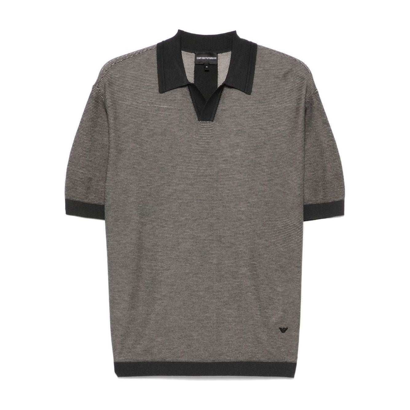 Emporio Armani logo patch polo Topwear Emporio Armani Dim Gray