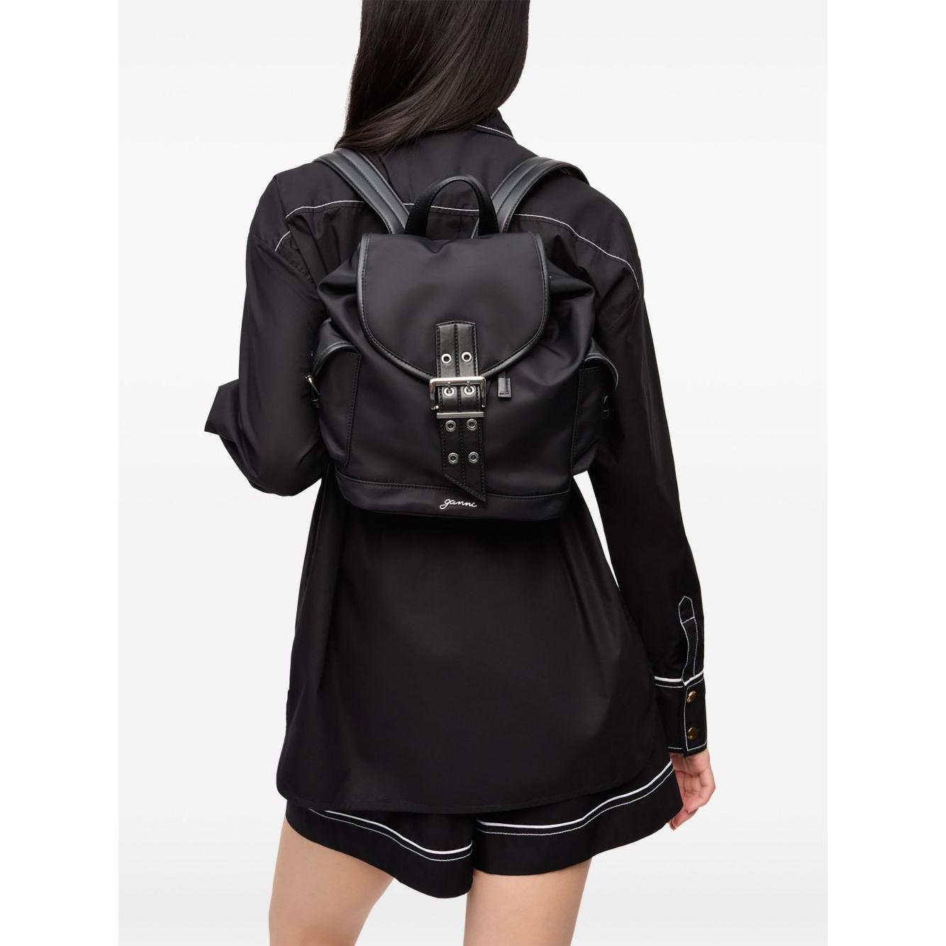 Ganni Small Bucky Nylon Backpack
