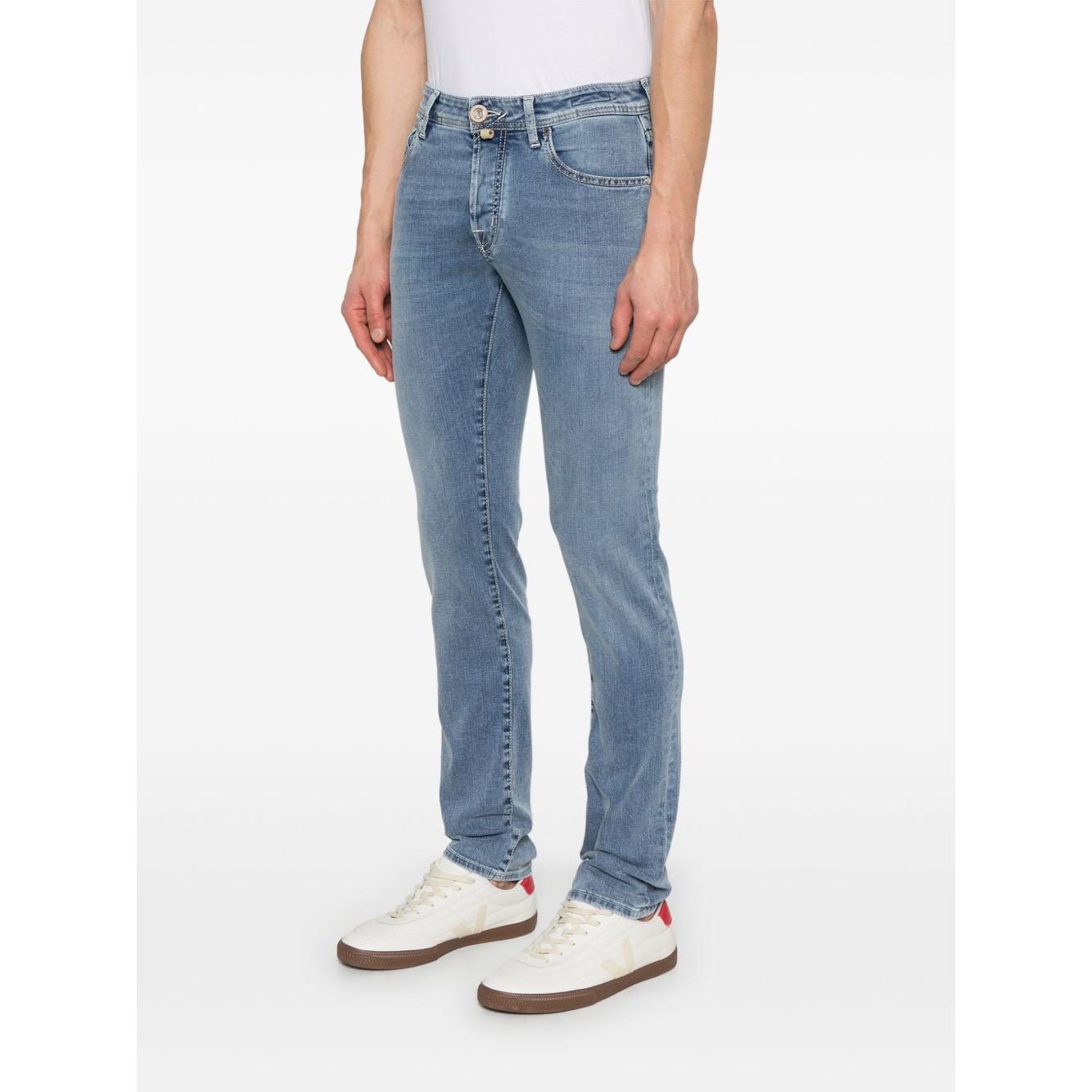 Jacob Cohen Jeans Clear Blue Jeans Jacob Cohen White Smoke