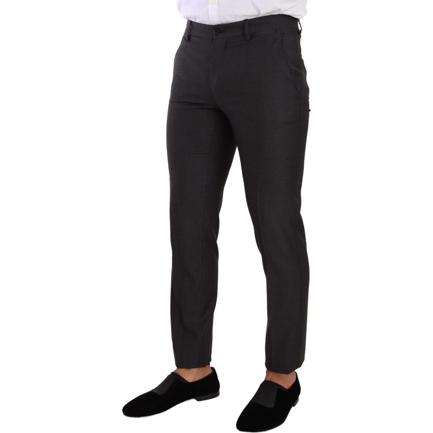 Dolce & Gabbana Elegant Black Wool Martini Suit Dolce & Gabbana Black