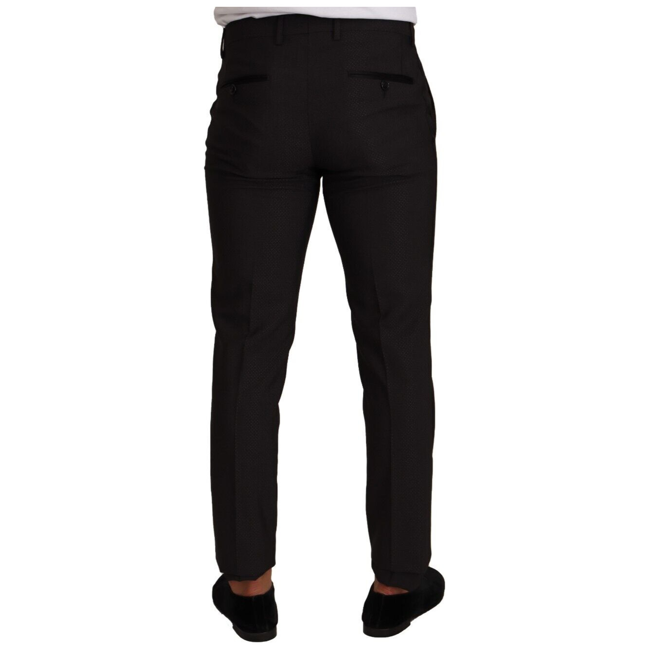 Dolce & Gabbana Elegant Skinny Tuxedo Trousers Dolce & Gabbana Black