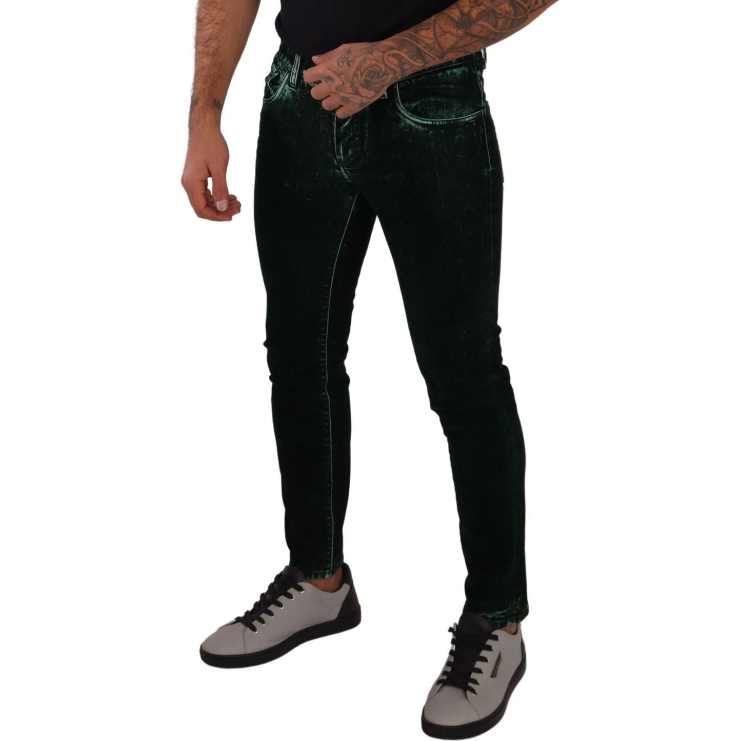 Dolce & Gabbana Sleek Cotton-Blend Skinny Denim Jeans Dolce & Gabbana Black
