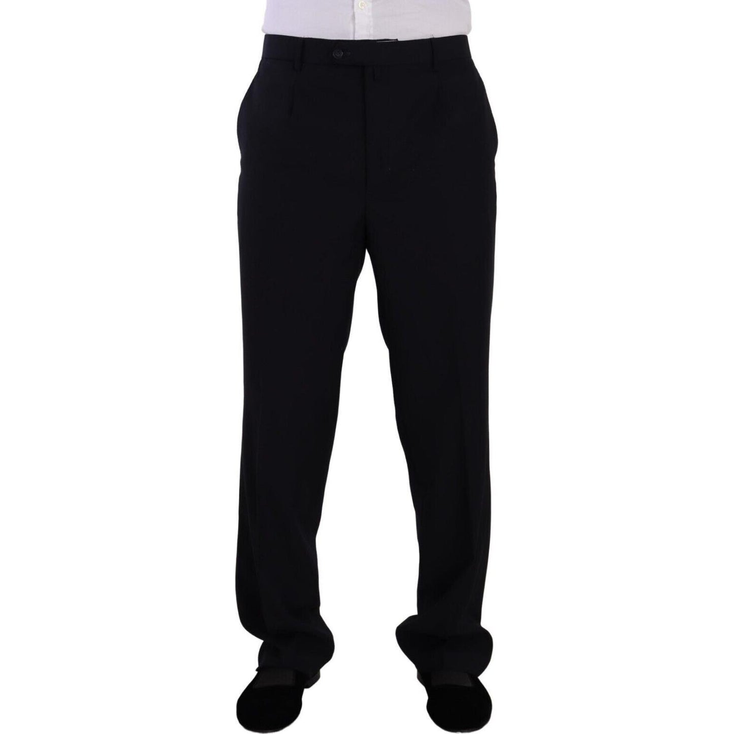 Domenico Tagliente Elegant Black Two-Piece Suit Ensemble Domenico Tagliente Black