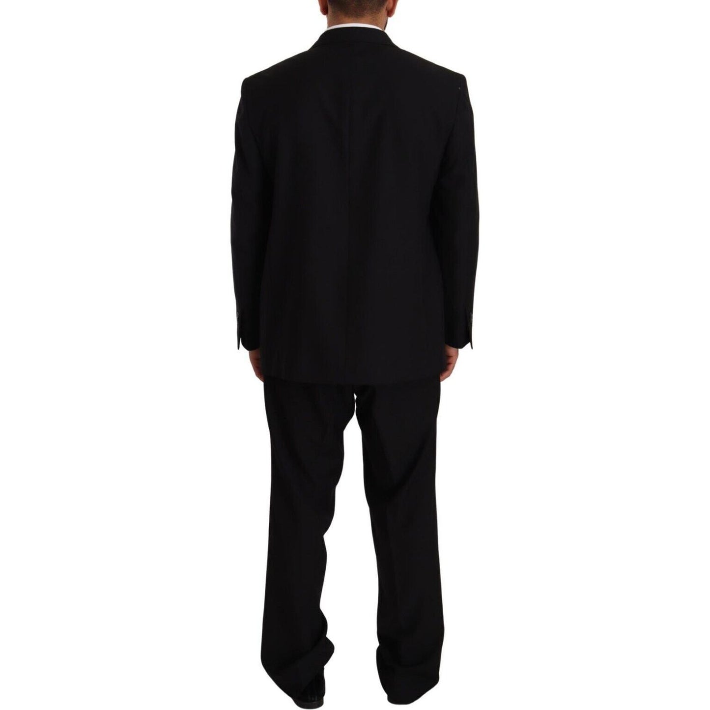 Domenico Tagliente Elegant Two-Piece Deconstructed Suit Domenico Tagliente Black