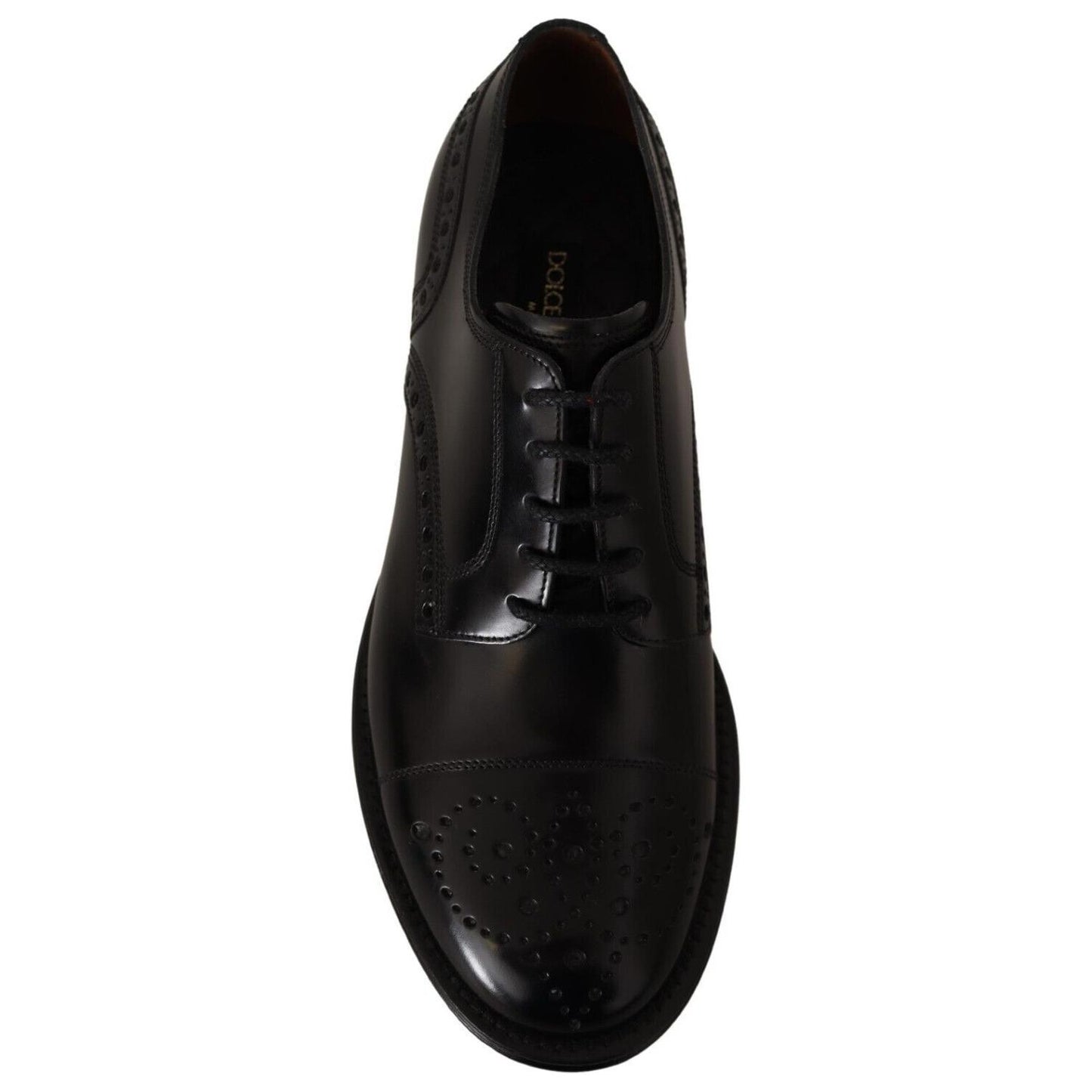 Dolce & Gabbana Elegant Wingtip Oxford Formal Shoes Dolce & Gabbana Black
