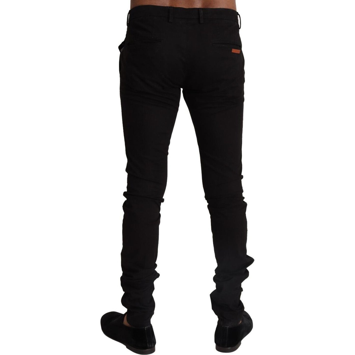 Dolce & Gabbana Elegant Slim Fit Skinny Pants for Men Dolce & Gabbana Black