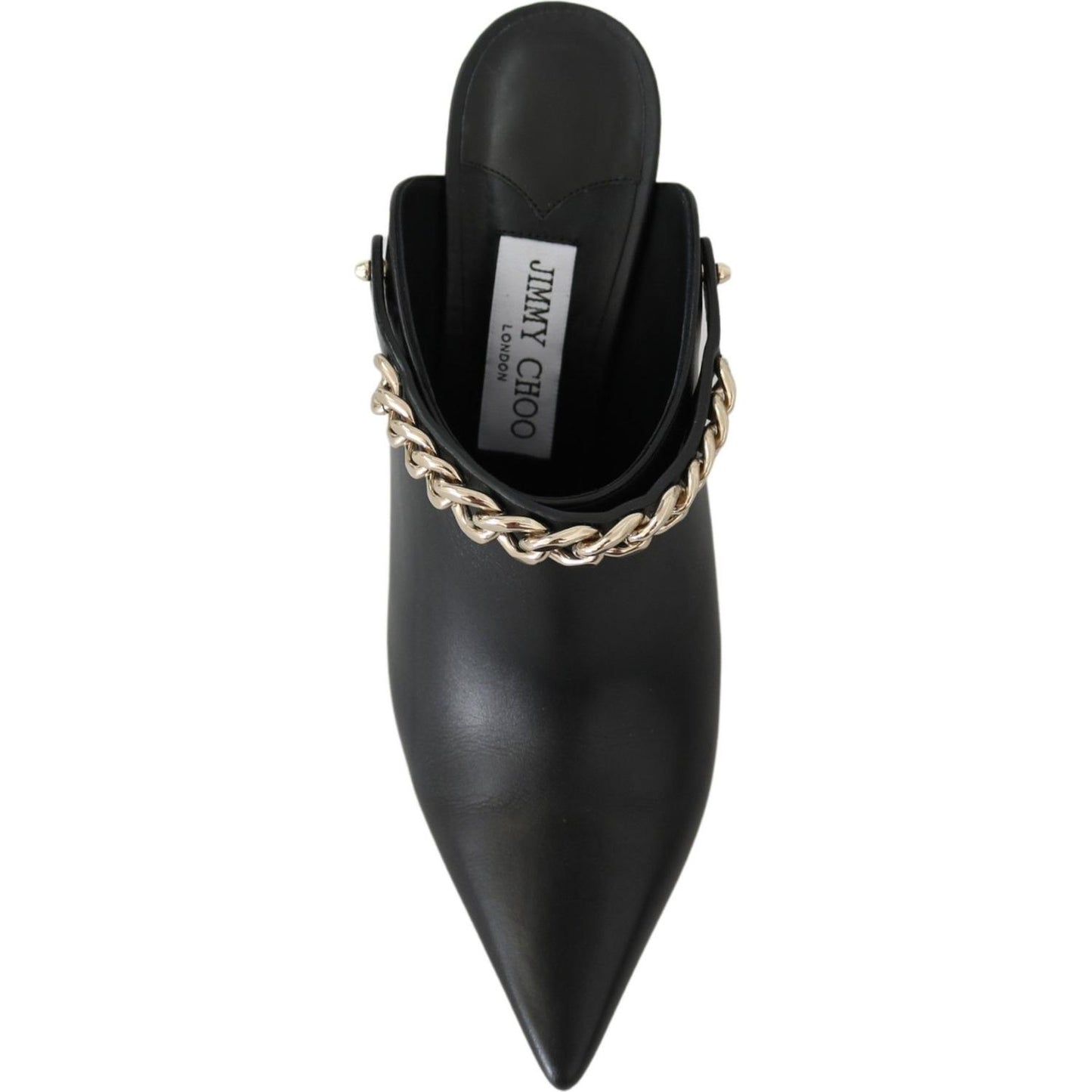 Jimmy Choo Elegant Black Gold Leather Pumps Jimmy Choo Dark Slate Gray