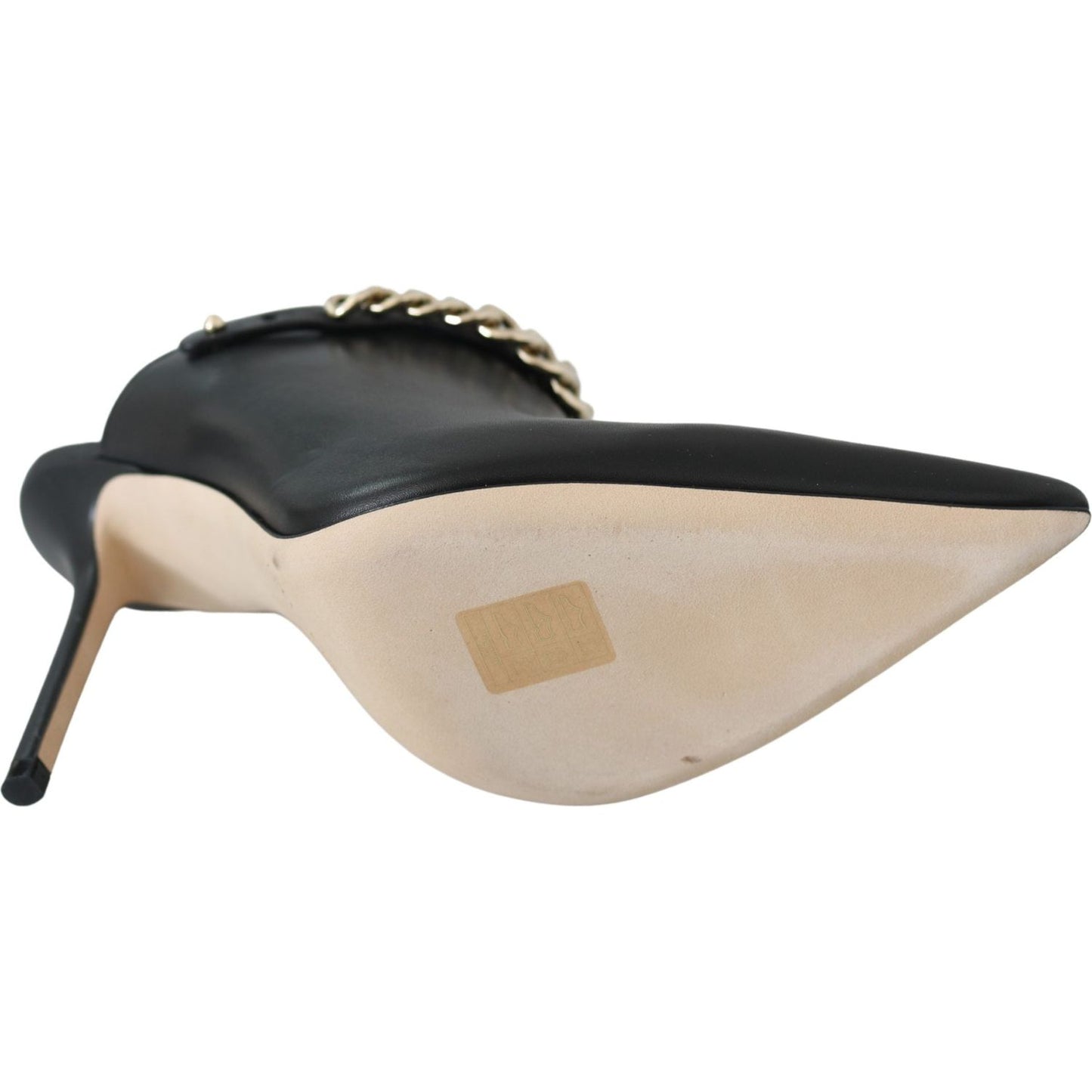 Jimmy Choo Elegant Black Gold Leather Pumps Jimmy Choo Dark Slate Gray