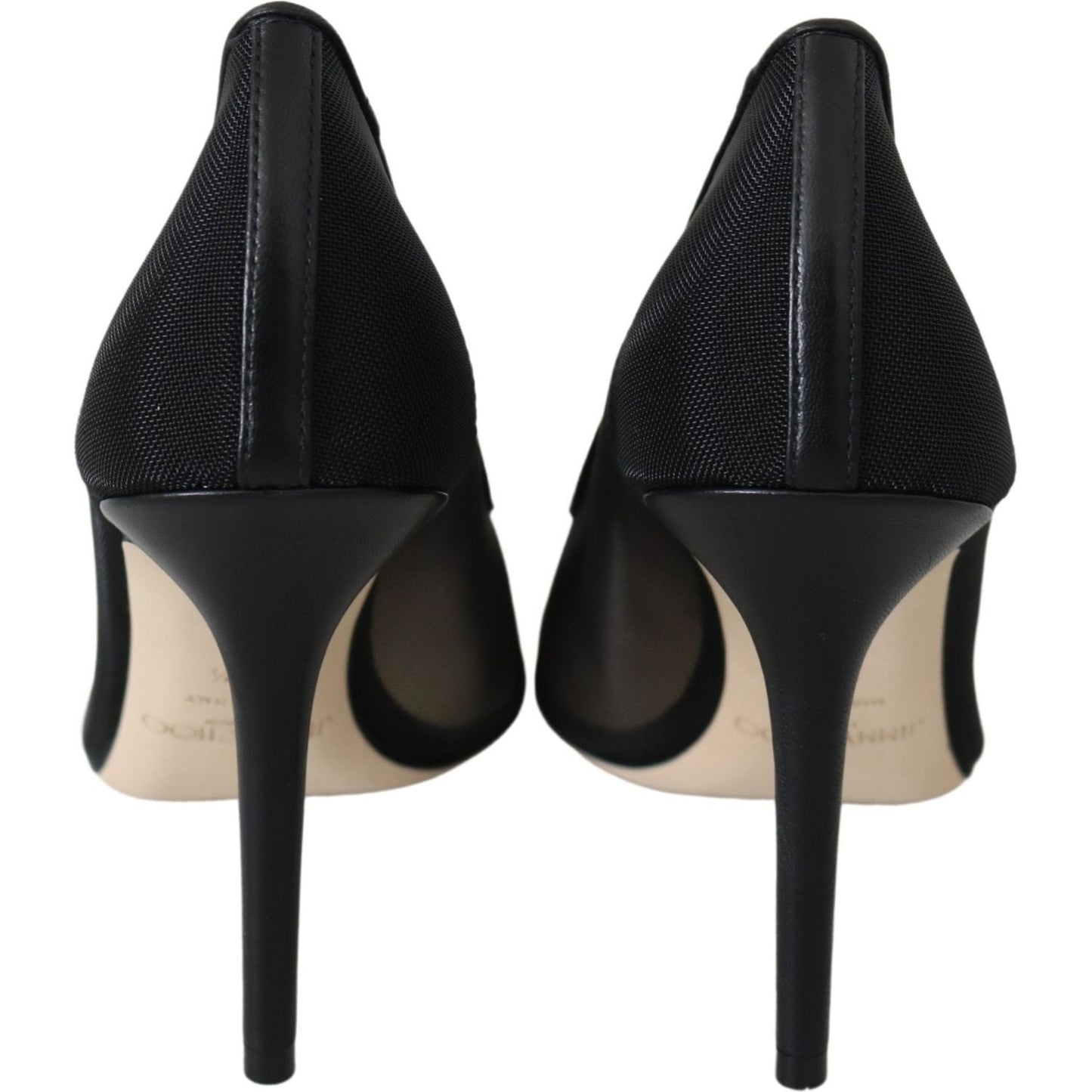 Jimmy Choo Elegant Black Mesh Crystal Pumps Jimmy Choo Black