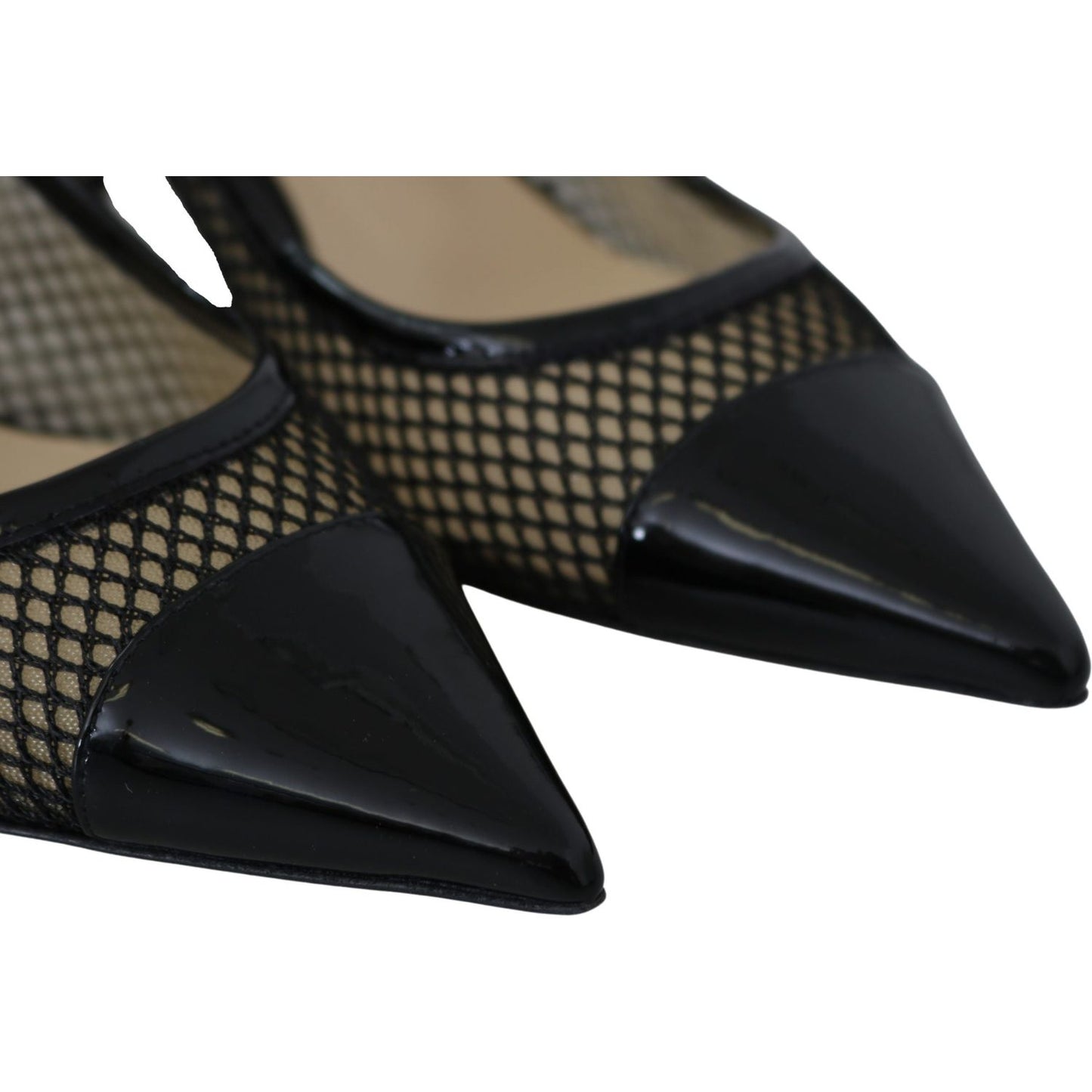 Jimmy Choo Chic Patent Mesh Pointed Pumps Jimmy Choo Black