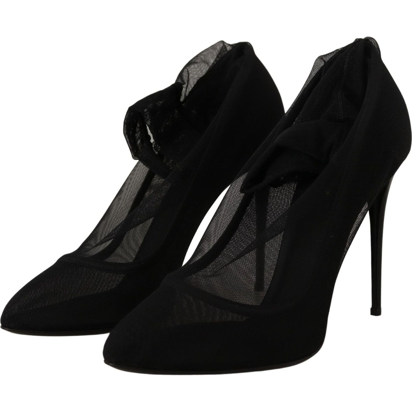 Dolce & Gabbana Elegant Black Stretch Socks Boots Dolce & Gabbana Black