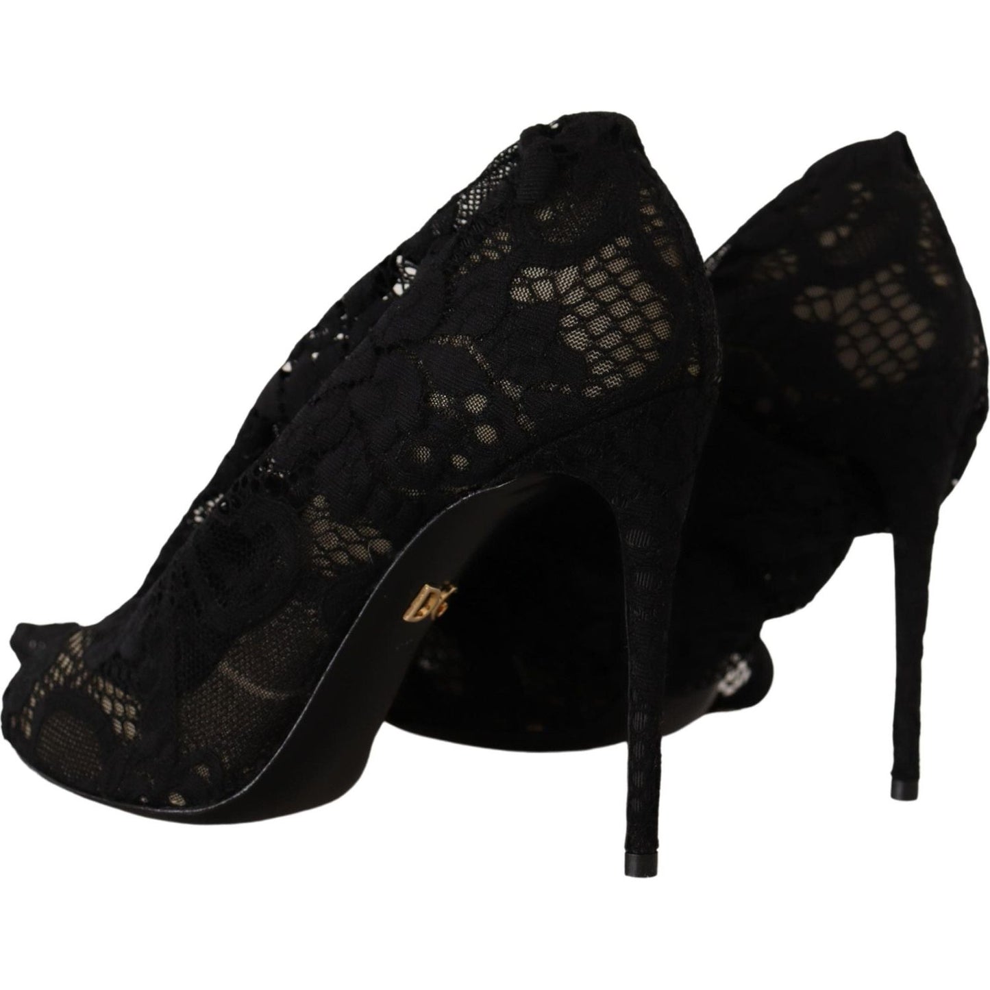 Dolce & Gabbana Elegant Stretch Sock Boots in Sleek Black Dolce & Gabbana Black
