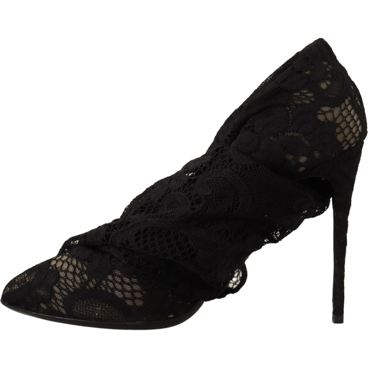Dolce & Gabbana Elegant Stretch Sock Boots in Sleek Black Dolce & Gabbana Black
