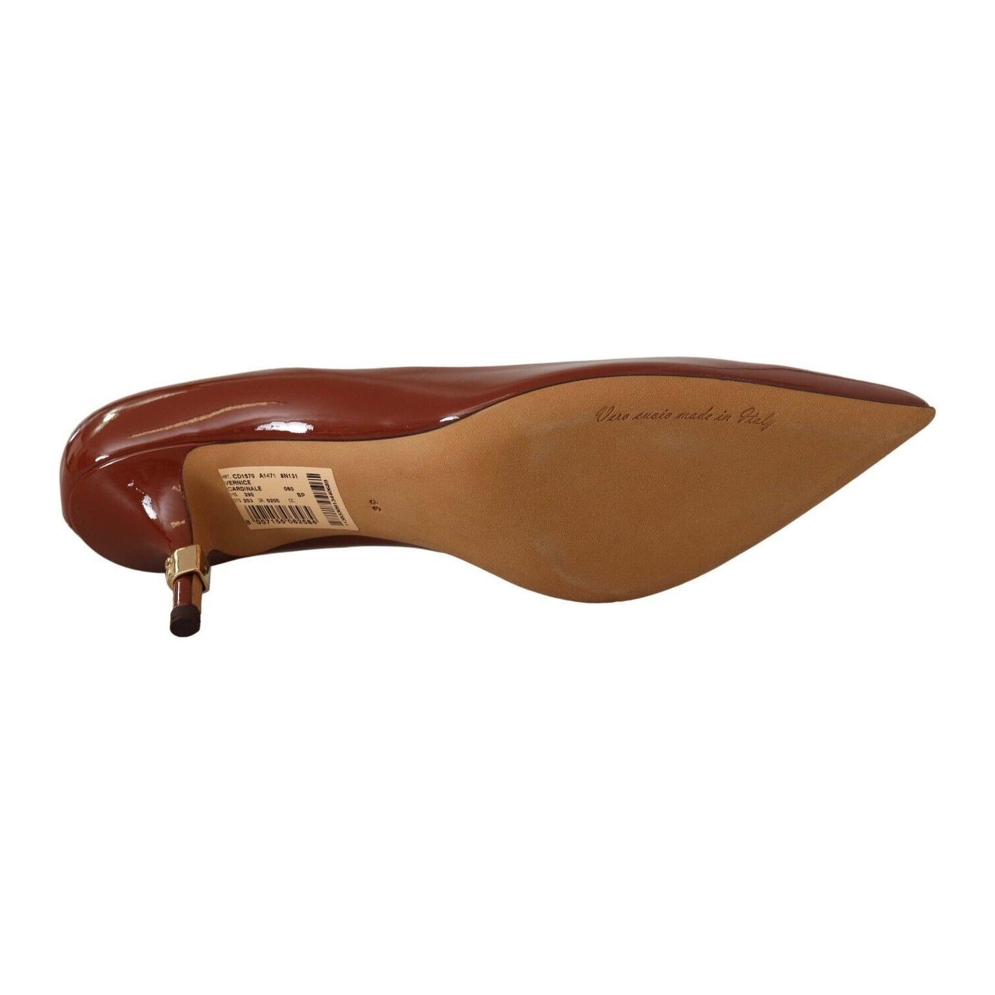 Dolce & Gabbana Elegant Patent Leather Heels Pumps Dolce & Gabbana Sienna