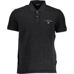 Napapijri Classic Black Embroidered Polo Shirt NA-19600-XL-FBB-174