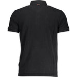 Napapijri Classic Black Embroidered Polo Shirt NA-19600-XL-FBB-174