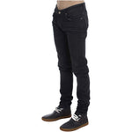 Acht Gray Cotton Stretch Slim Fit Jeans SIG30454-1