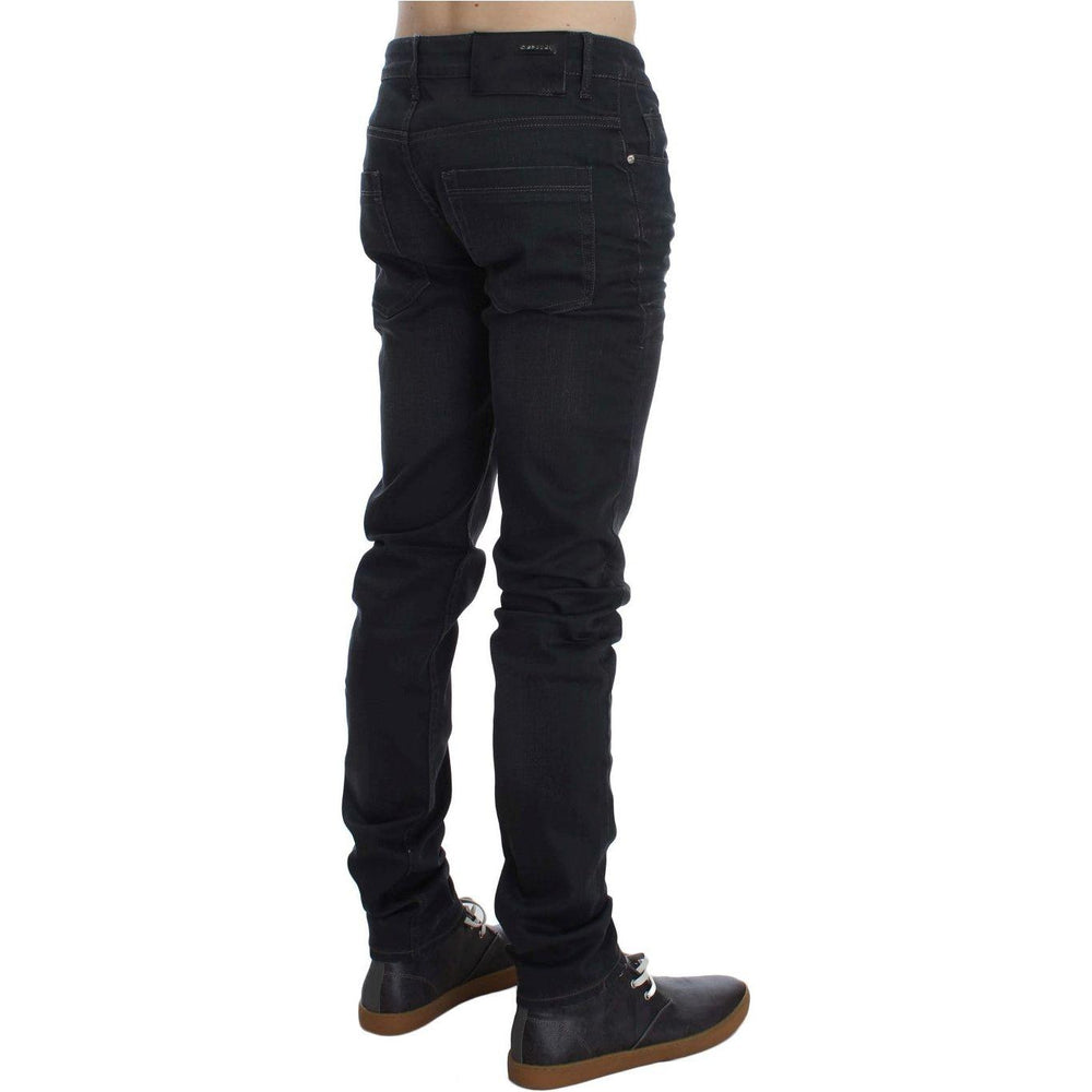 Acht Gray Cotton Stretch Slim Fit Jeans SIG30454-1